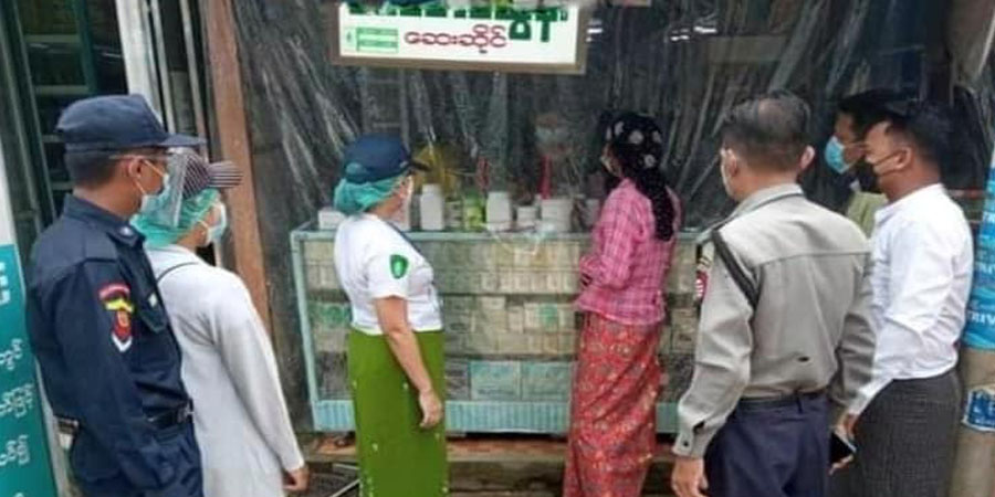 ဧရာဝတီတိုင်းတွင် ဆေးဝါးပြတ် ဈေးတက်ပါက အရေးယူမည်ဟု စစ်ကောင်စီ ခြိမ်းခြောက်