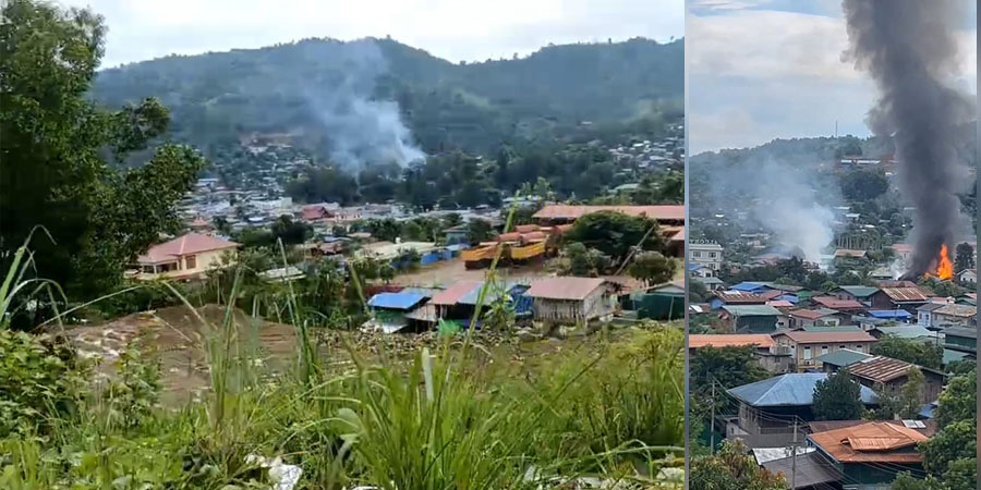 ဖားကန့်၊ ဆိုင်းတောင်ရွာတွင် တိုက်ပွဲဆက်လက်ပြင်းထန်၊ စစ်တပ်က လေကြောင်းတိုက်ခိုက်
