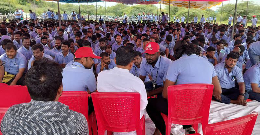 အိန္ဒိယတွင် ဆန္ဒပြသည့် ဆမ်ဆောင်းအလုပ်သမား ၁၀၀ ကျော် ဖမ်းဆီးခံရ
