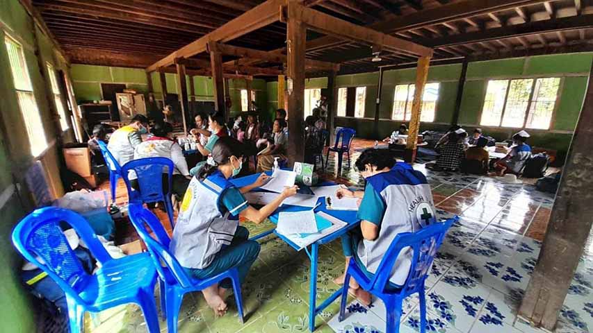 တပ်ကုန်းတွင် ရေဘေးသင့်ပြည်သူ ၂၀၀ ကျော် အစာအဆိပ်သင့်