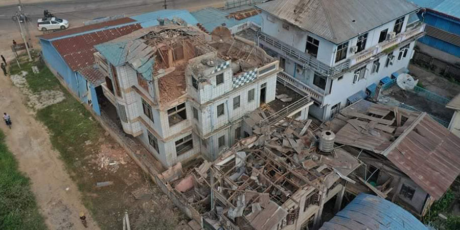 ဖားကန့်၊ နောင်ချို၊ လားရှိုး၊ ဖယ်ခုံနှင့် မြိုင်မြို့နယ်တို့ကို စစ်တပ်က လေယာဉ်ဖြင့် ဗုံးကြဲတိုက်ခိုက်
