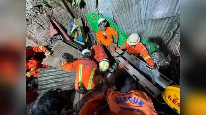 မန္တလေးတွင် ၂ ထပ်တိုက်အဆောက်အအုံဟောင်းပြိုကျပြီး ၅ ဦးဒဏ်ရာရ