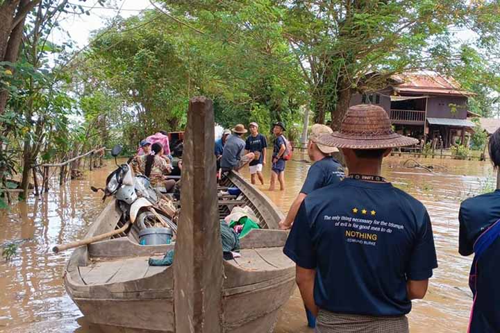 ညောင်လေးပင်တွင် ရေဘေးကူညီသည့် ပရဟိတအဖွဲ့များ  ကန့်သတ်တားမြစ်ခံရ
