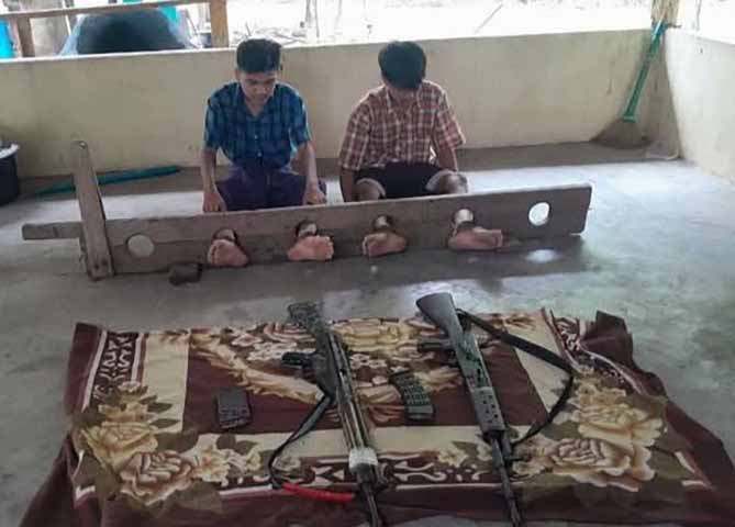 မြိုင်မြို့တွင် ပျူစောထီးလူငယ် ၂ ဦး သေနတ် ၂ လက်နဲ့အတူ အလင်းဝင်