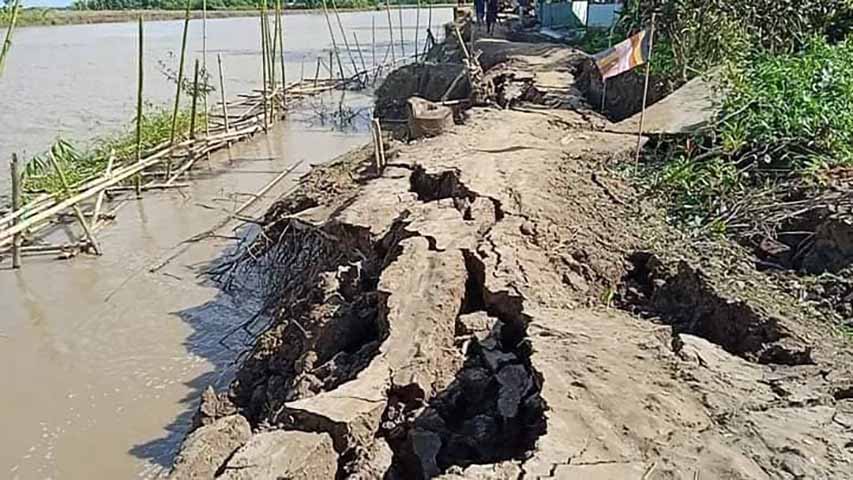 ပန်းတနော်မြို့နယ် ကန္နားစုကျေးရွာတွင် ကမ်းပြိုကျမှု ထပ်မံဖြစ်ပွား