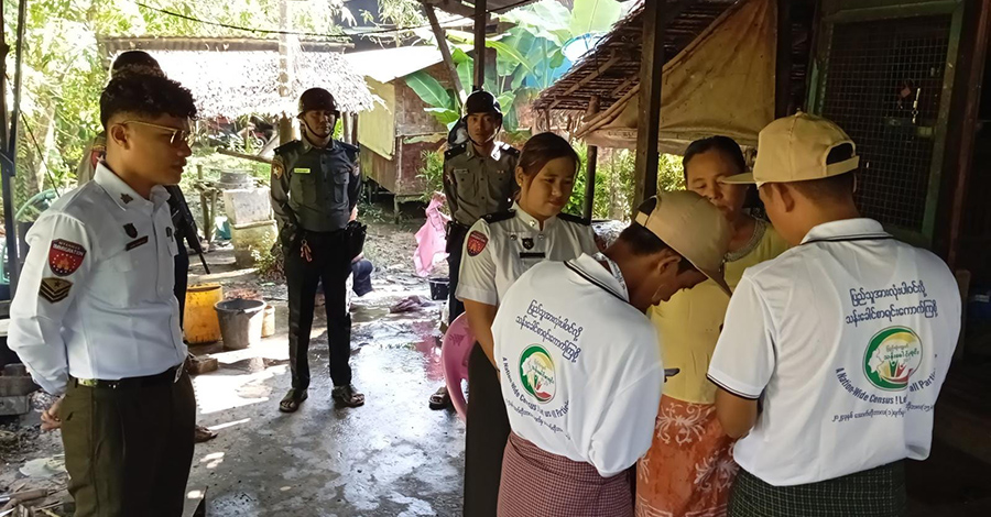 ဧရာဝတီတိုင်း၌ သန်းခေါင်စာရင်းကောက်ချိန် နေအိမ်လူမရှိပါက အရေးယူမည်ဟု ခြိမ်းခြောက်