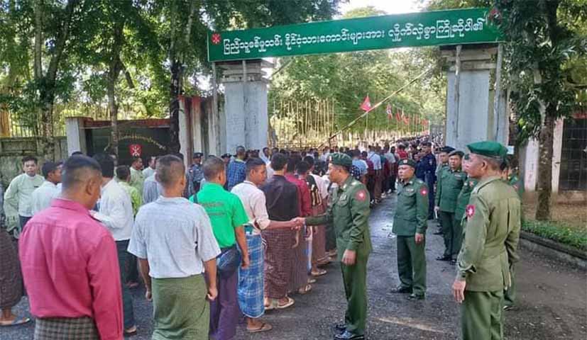 မအူပင်တွင်  မသန်စွမ်းသူများကိုပါ စစ်မှုထမ်းဆင့်ခေါ်  စစ်သင်တန်းကျောင်းပို့