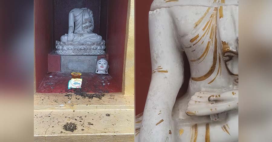 ဖယ်ခုံမြို့နယ်တွင် ဘုရားဆင်းတုတော်များ ဖျက်ဆီးခံရ
