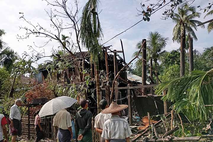 တောင်ကုတ်တွင် စစ်တပ် လေကြောင်းတိုက်ခိုက်မှုကြောင့် ၄ ဦးသေဆုံးပြီး ၁၃ ဦးဒဏ်ရာရ
