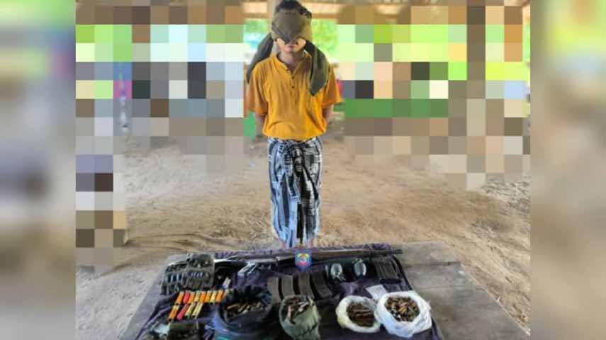 ပခုက္ကူတွင် ရဲတပ်ဖွဲ့ဝင် ၁ ဦးကို လက်နက်ခဲယမ်းများနှင့်အတူ ဖမ်းမိ