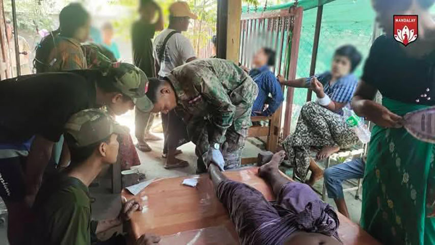 မတ္တရာတွင် စစ်တပ်ကဗုံးကြဲသဖြင့် သံဃာ ၃ ပါး အပါအဝင် ၁၂ ဦးသေဆုံး