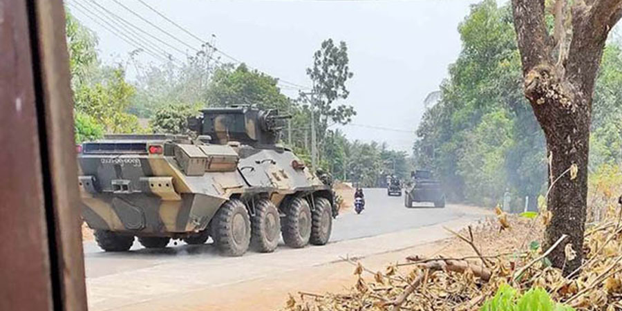 အာရှလမ်းကို ထိန်းချုပ်ရန် စစ်ကောင်စီတပ်က ဝင်ရောက်လာသဖြင့် တိုက်ပွဲဖြစ်