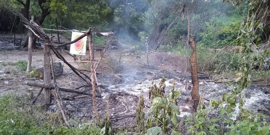 ရေစကြိုတွင် စစ်ကောင်စီတပ် တိုက်ခိုက်ခံရပြီးနောက် ရွာကိုမီးရှို့