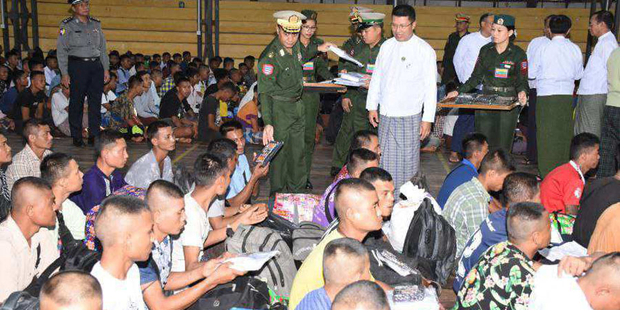 စစ်ကောင်စီတပ်အတွက် စစ်မှုထမ်း အများဆုံးစုဆောင်းပေးနိုင်သည့် ဧရာဝတီတိုင်း ပထမဆုရ