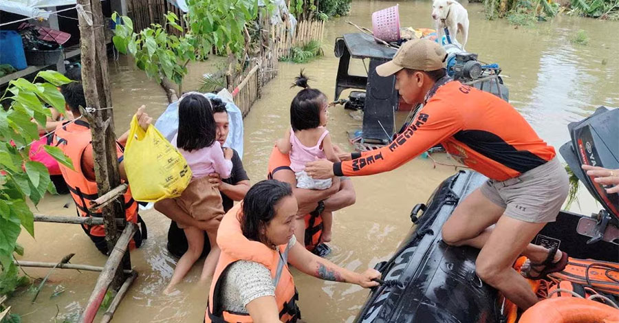 ဖိလစ်ပိုင်ကို အပူပိုင်းမုန်တိုင်း ဝင်ရောက်ပြီး အနည်းဆုံး ၁၄ ဦး သေဆုံး