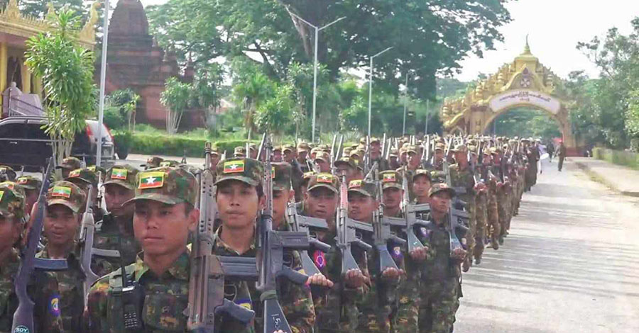 ဝါသဝပြည်သူ့စစ်အဖွဲ့ကို စစ်ကောင်စီက လက်နက်ထပ်ထုတ်ပေးသဖြင့် ဒေသခံများ စိုးရိမ်