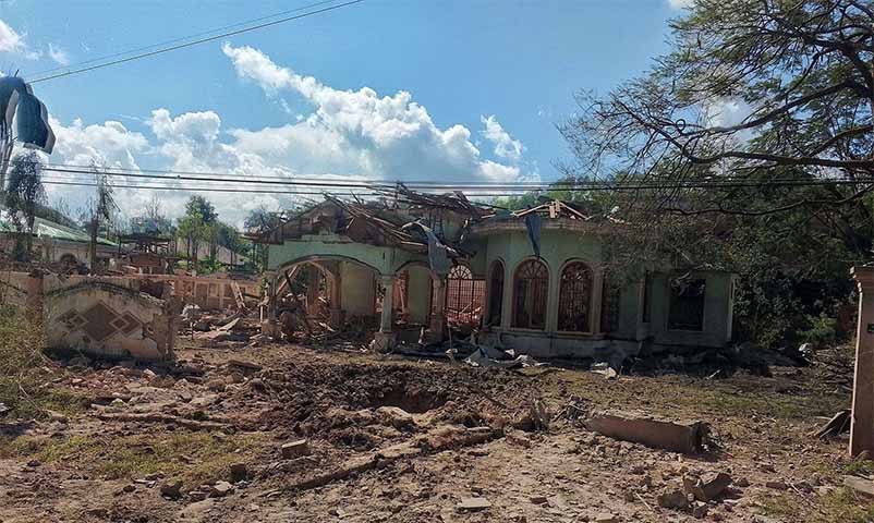 လားရှိုးမြို့ပေါ်  ၂ နေရာကို စစ်ကောင်စီက လေကြောင်းဖြင့် ထပ်မံ ဗုံးကြဲ