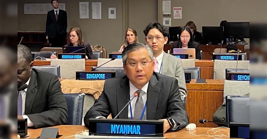 စစ်အုပ်စုက သတင်းအချက်အလက်နှင့် နည်းပညာကို လက်နက်သဖွယ်အသုံးပြုနေဟု မြန်မာ သံအမတ်ကြီးပြော 