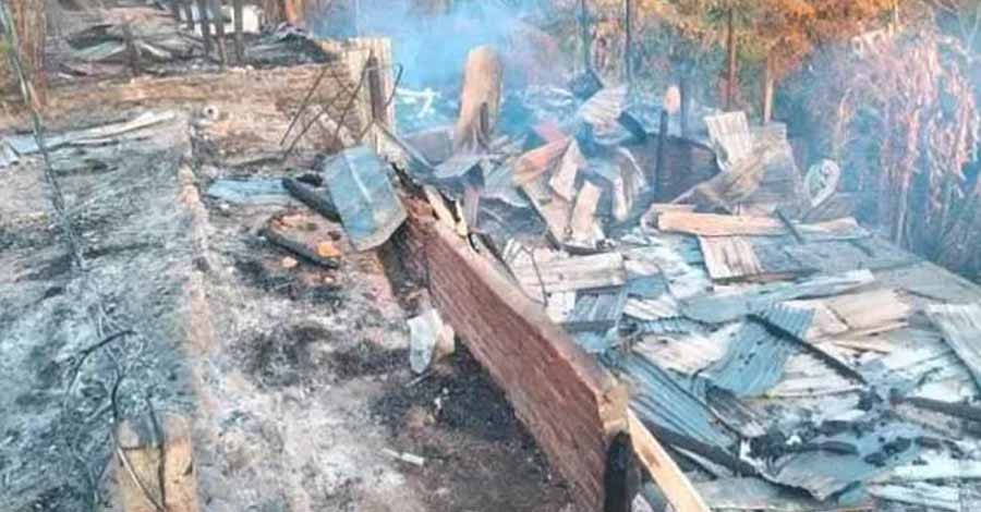 မင်းတပ် ဆည်မြောင်းဝန်ထမ်းအိမ်ရာကို စစ်ကောင်စီတပ် မီးရှို့ဖျက်ဆီး