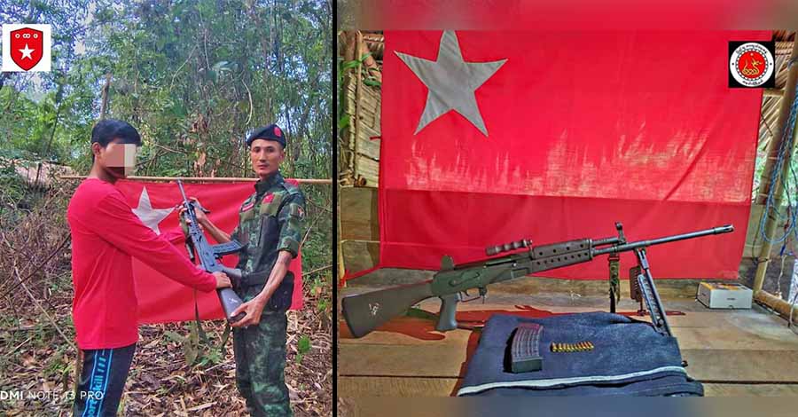 စစ်ကောင်စီတပ်သား ၁ ဦး လက်နက်ခဲယမ်းများဖြင့် တနင်္သာရီပကဖထံ ဘက်ပြောင်းခိုလှုံ