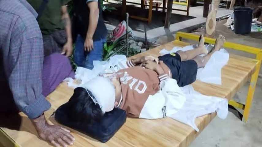 စစ်ကိုင်းတွင် စစ်တပ်လက်နက်ကြီးကျည် ထိမှန်ပြီး လူငယ် ၁ ဦး သေဆုံး ၄ ဦးဒဏ်ရာရ