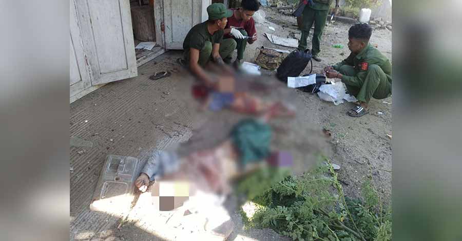 သပိတ်ကျင်းတွင် စစ်တပ်လေကြောင်းတိုက်ခိုက်မှုကြောင့် ကလေးငယ်နှင့်မိခင်တို့ သေဆုံး