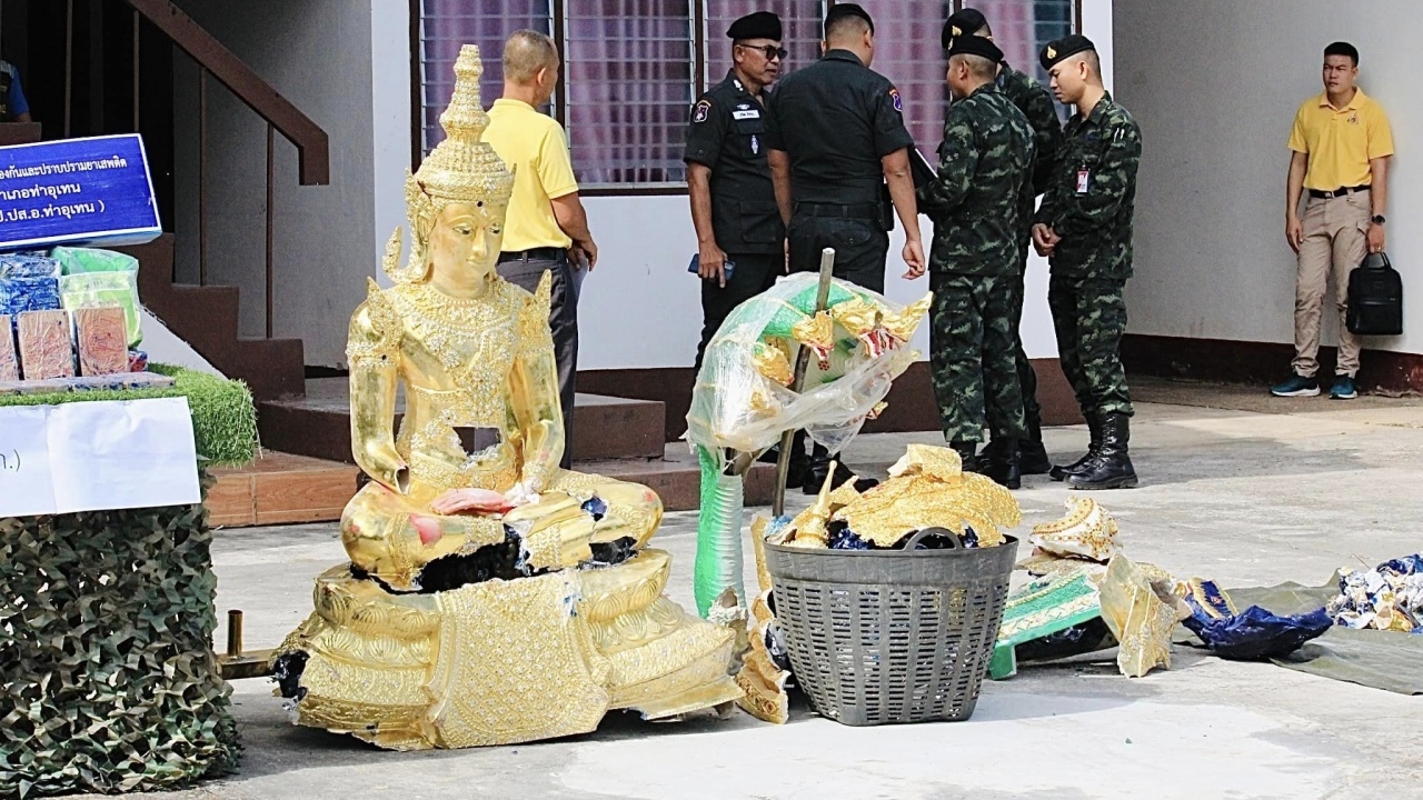 ထိုင်းတွင် ဘုရားဆင်းတုတော် ၃ ဆူအတွင်းမှ ဘတ်သန်း ၁၀၀ ကျော်တန်ဖိုးရှိ မူးယစ်ဆေးများ တွေ့ရှိ 