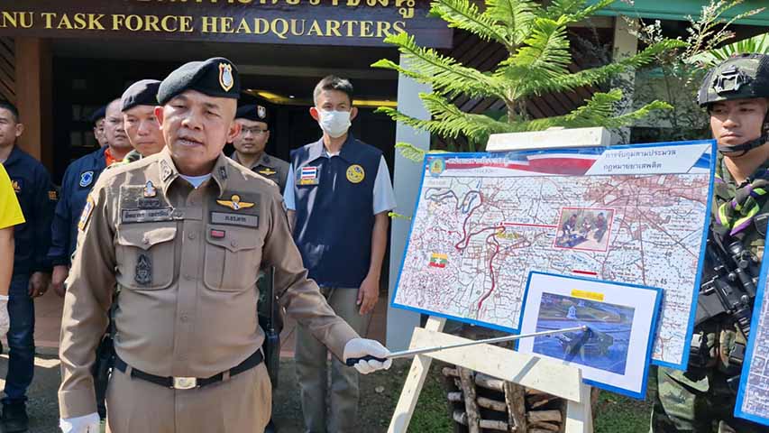 မြဝတီဘက်မှ သယ်လာသည့် စိတ်ကြွမူးယစ်ဆေးများ ထိုင်းစစ်တပ် ဖမ်းဆီးရမိ