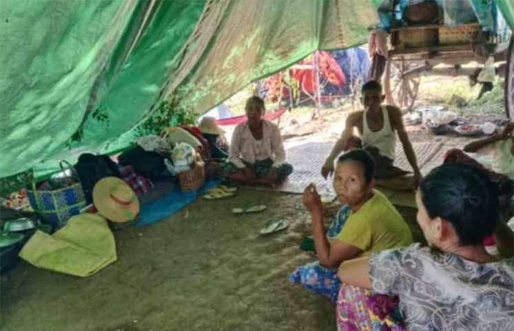 ကျွန်းလှတွင် တိုက်ပွဲဖြစ်ပြီး ကျေးရွာ ၅ ရွာက ပြည်သူများ စစ်ဘေးရှောင်