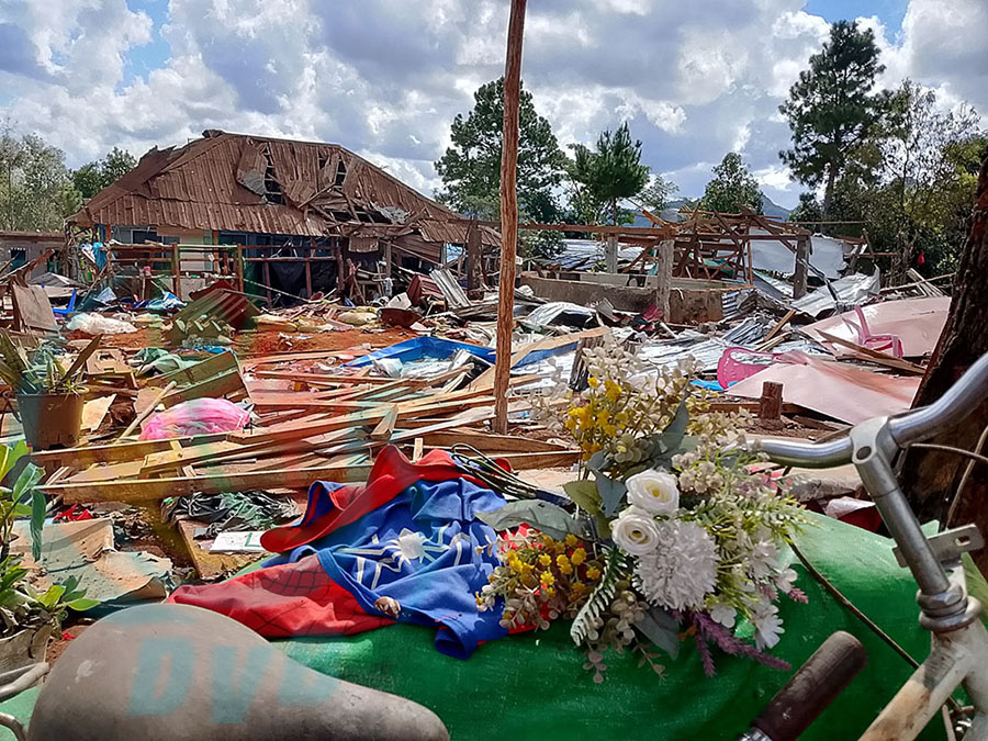 မကြာခဏ တိုက်ခိုက်ခံနေရသည့် ဘန်ကောက်စစ်ရှောင်စခန်းမြင်ကွင်း (ဓာတ်ပုံ)