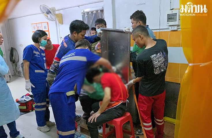 မြန်မာရွှေ့ပြောင်းလုပ်သား ၁ ဦး အသားကြိတ်စက်ထဲလက်ညှပ်ဝင်သွား 