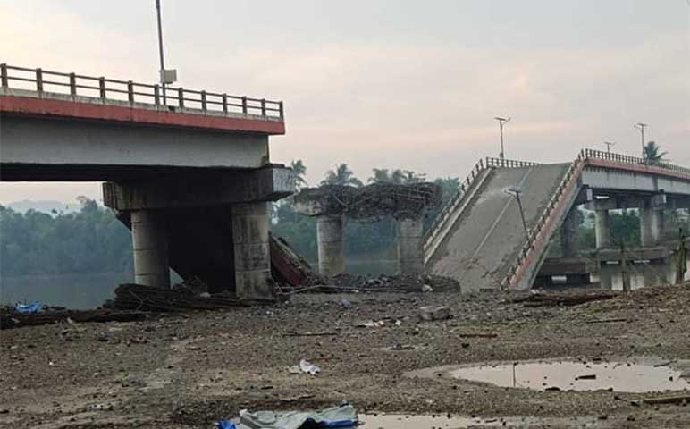 ဂွမြို့နယ် ကင်းပုံတံတားကို စစ်ကောင်စီတပ် မိုင်းခွဲဖျက်ဆီး