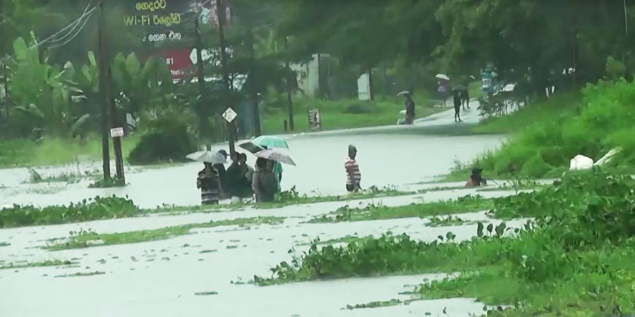 သီရိလင်္ကာတွင် မုန်တိုင်းကြောင့် ရေကြီးရေလျှံဖြစ်ပြီး လူ ၁ ဦးသေဆုံး၊ ၈ ဦး ပျောက်ဆုံးနေ
