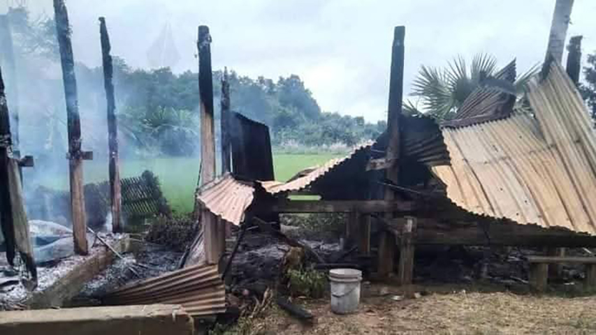 မြင်းခြံတွင် စစ်တပ်လက်နက်ကြီးကျည် ထိမှန်ပြီး အဘိုးအို ၁ ဦးသေဆုံး