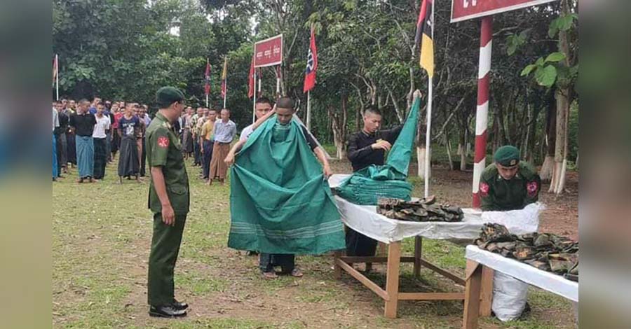 မအူပင်တွင် PDF ပတ်သက်သည်ဆိုပြီး ဖမ်းခံရများထဲက ၇ ဦး စစ်မှုထမ်းရန်အခေါ်ခံရ