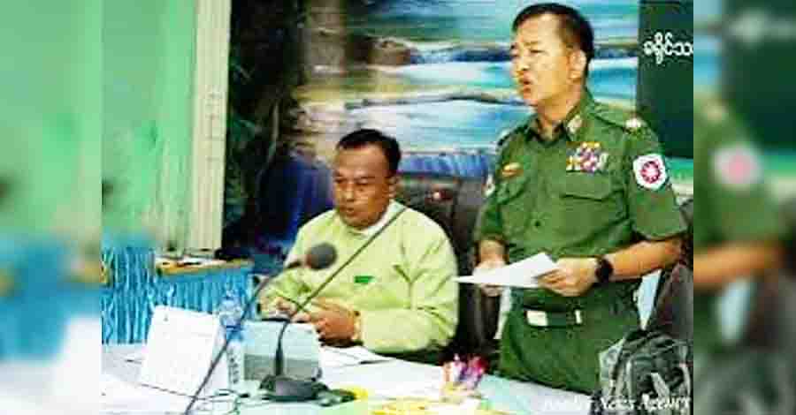 နခခ ၅ ကို ဦးဆောင်နေသည့် ဗိုလ်မှူးချုပ်သူရိန်ထွန်းနှင့် အရာရှိအချို့ ထွက်ပြေး