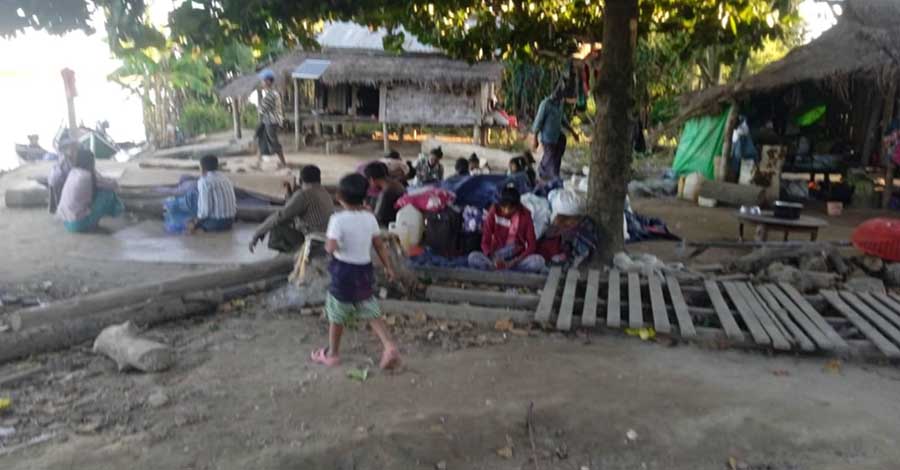 ကျွန်းလှမြို့နယ်၊ မဒေါင်းရွာကို တော်လှန်ရေးတပ်ဖွဲ့များ ပြန်လည်သိမ်းပိုက်