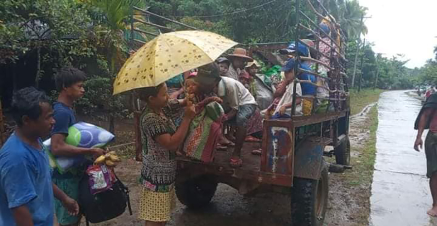 ချောင်းသာနှင့်ရွှေသောင်ယံသို့ ရောက်နေသည့် ဂွမြို့နယ်က စစ်ရှောင်များကို နှင်ထုတ်