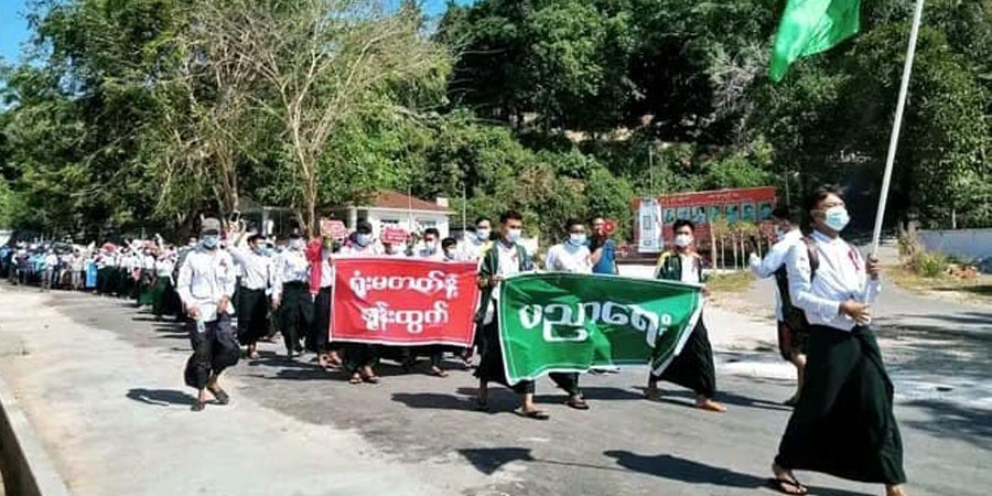 ရေးမြို့နယ်တွင် CDM ကျောင်းဆရာများ အပါအဝင် ၇ ဦးကို စစ်ကောင်စီတပ် ဖမ်းဆီး
