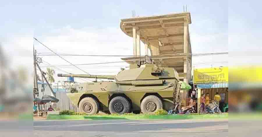 စစ်တွေမြို့နယ်၌ စစ်ကောင်စီတပ်နှင့် AA တို့ လက်နက်ကြီးဖြင့် အပြန်အလှန်ပစ်ခတ်