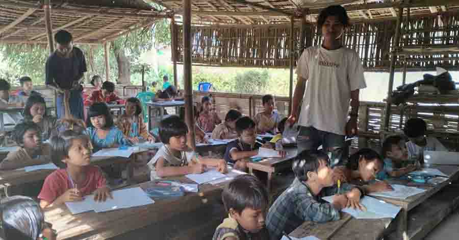 ပုဏ္ဏားကျွန်း စစ်ရှောင်ကလေးငယ် ၁,၂၀၀ ကျော် ပညာသင်ကြားရန် အခက်အခဲရှိနေ
