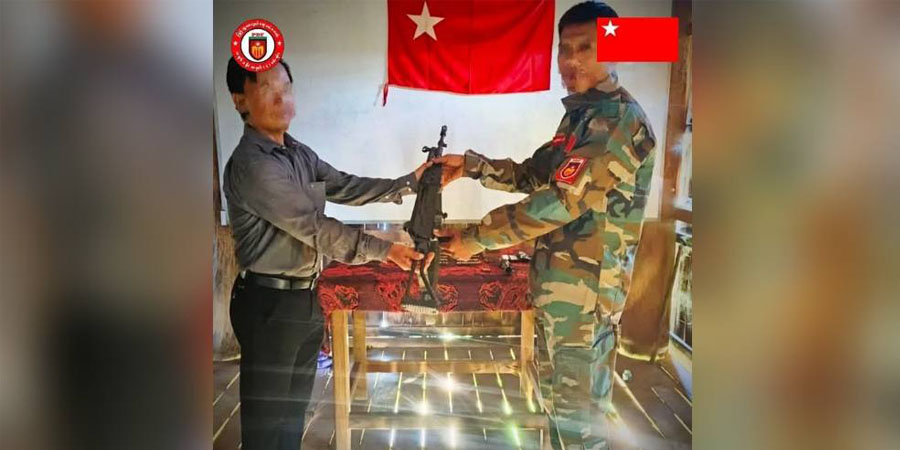 စရဖတပ်ကြပ်ကြီး ၁ ဦးနှင့် တပ်သား ၁ ဦး သရက် PDF ထံ လက်နက်နှင့် အလင်းဝင်