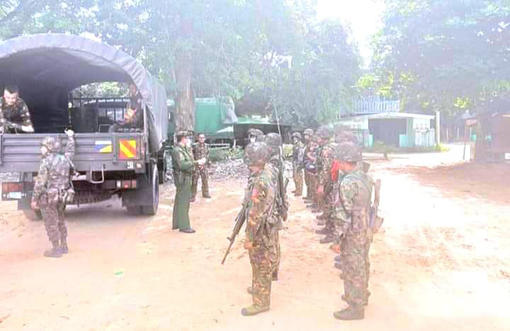 ငါးသိုင်းချောင်းအနီး ဗေဒါစစ်ဆေးရေးဂိတ်ကို AA နှင့် ပူးပေါင်းတပ်များ စီးနင်းတိုက်ခိုက်