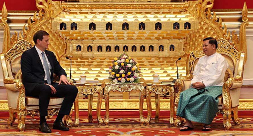 ဘယ်လာရုစ် နိုင်ငံခြားရေးဝန်ကြီးနှင့် စစ်ခေါင်းဆောင်တွေ့ဆုံ၊ ပူးပေါင်းဆောင်ရွက်ရန် ဆွေးနွေး