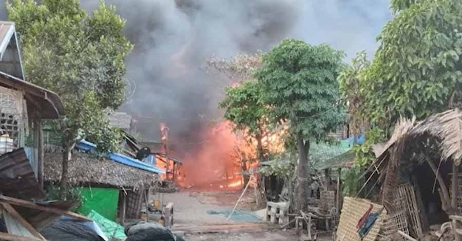 ကျောက်တော်တွင် လေကြောင်းဗုံးကြဲမှုကြောင့်  ULA/AA ဗဟိုနိုင်ငံရေးမှူးအပါ ဒေသခံ ၁၀ ဦးခန့် သေဆုံး