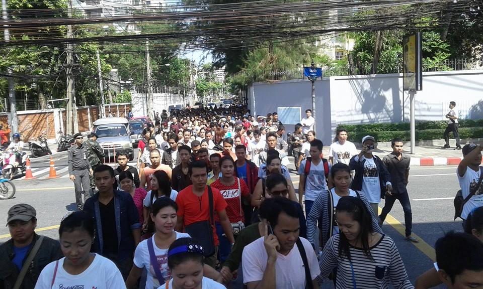 အလိမ္ခံရေငြမ်ား ျပန္ရေရး ျမန္မာအလုပ္သမားမ်ား ခ်ီတက္ေတာင္းဆို