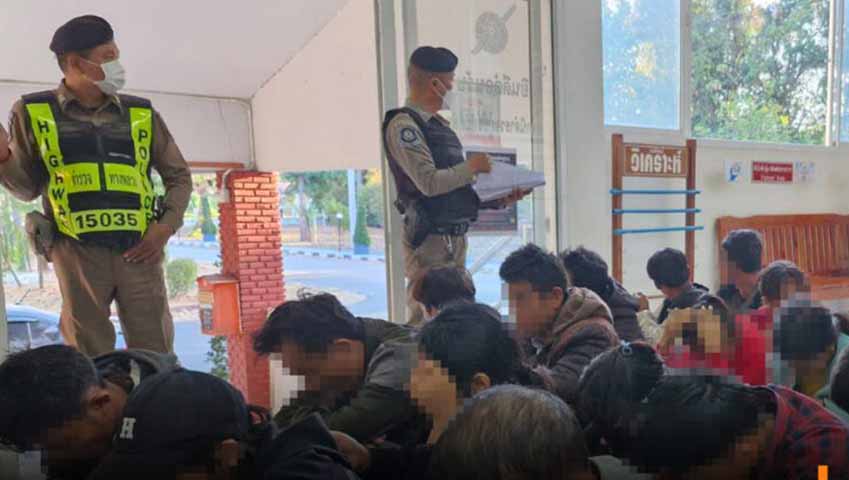 တရားမဝင်မြန်မာ ၂၄ ဦးကို ထိုင်းရဲဖမ်းဆီး  