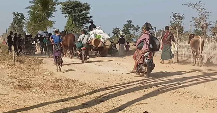မြိုင်တွင် စစ်ကောင်စီစစ်ကြောင်းကြောင့် ပြည်သူ ၁ သောင်းခွဲကျော် တိမ်းရှောင်နေရ
