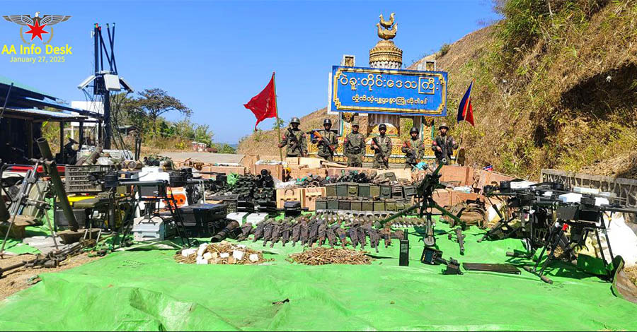 ရခိုင်ရိုးမ မိုးထိတောင် စစ်တပ်စခန်းကို AA သိမ်းပိုက်