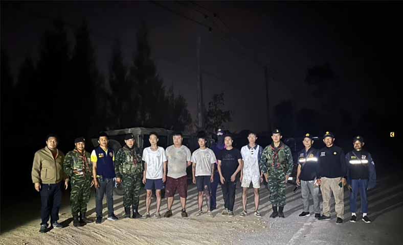 မြဝတီမှ ထွက်ပြေးလာသည့် တရုတ် ၅ ဦးကို ထိုင်းစစ်တပ် ဖမ်းမိ 